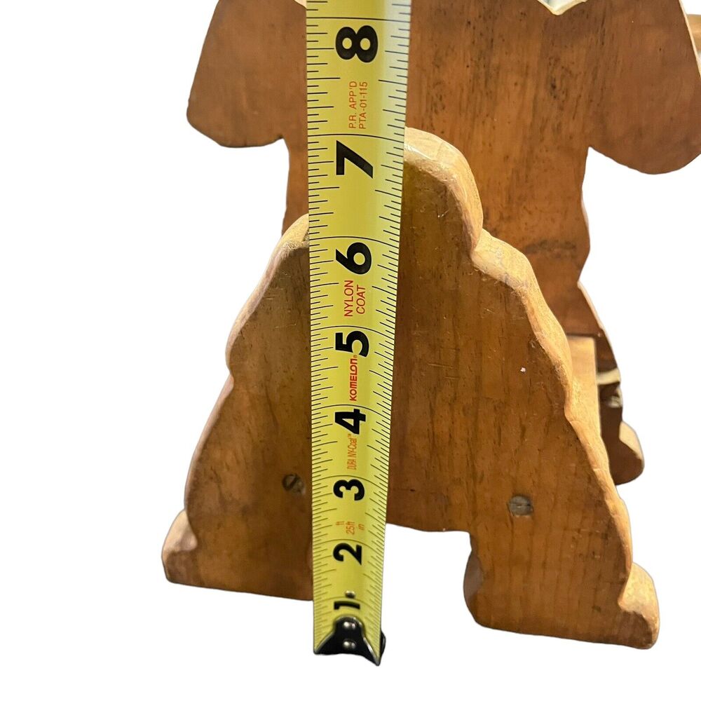 Puppy Dog Wood Napkin Mail Holder Handmade Primitive Folk Art Country Farmhouse - Picture 9 of 9